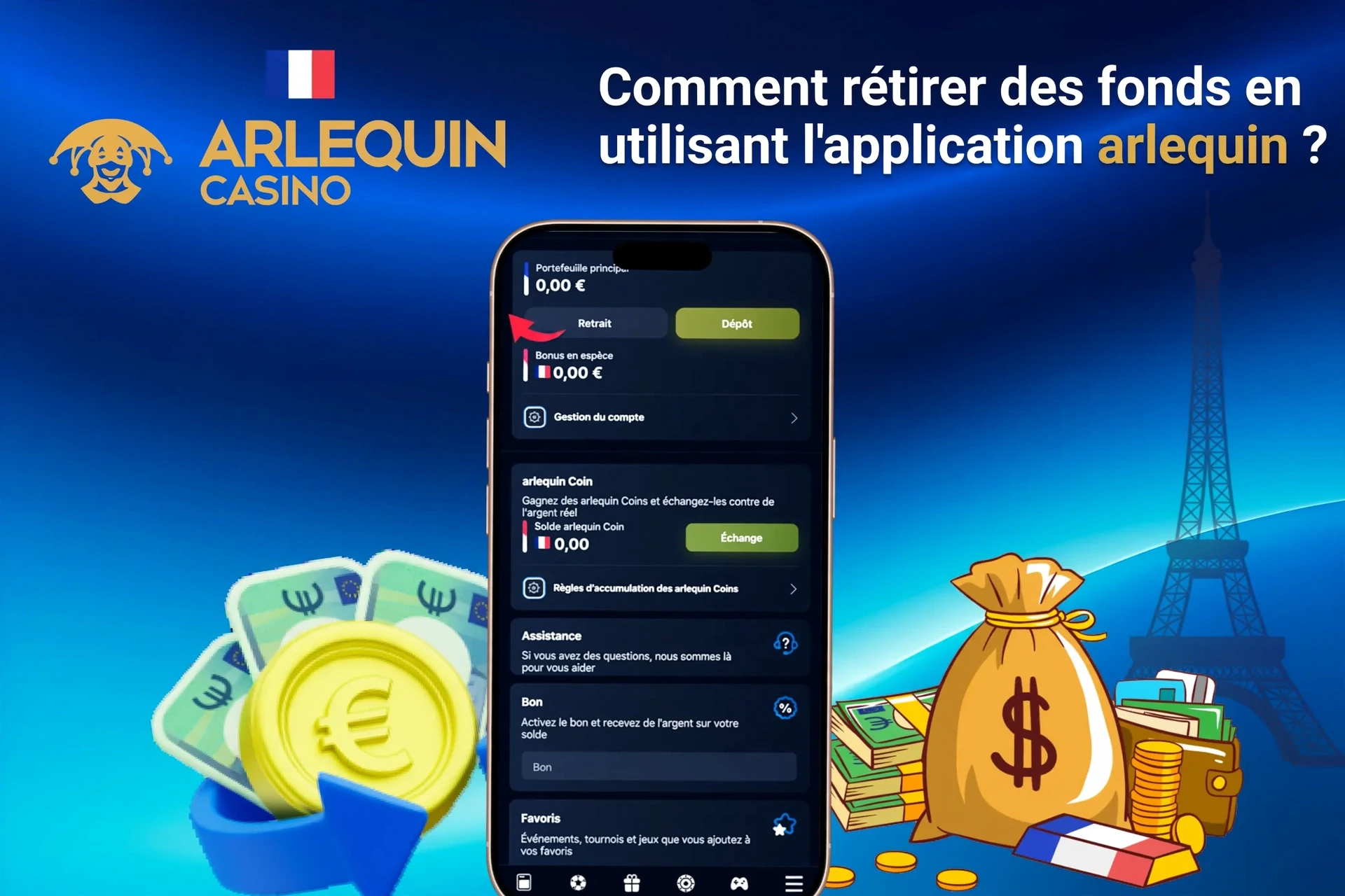 Processus d'inscription sur l'application mobile Arlequin avec options de connexion sociale