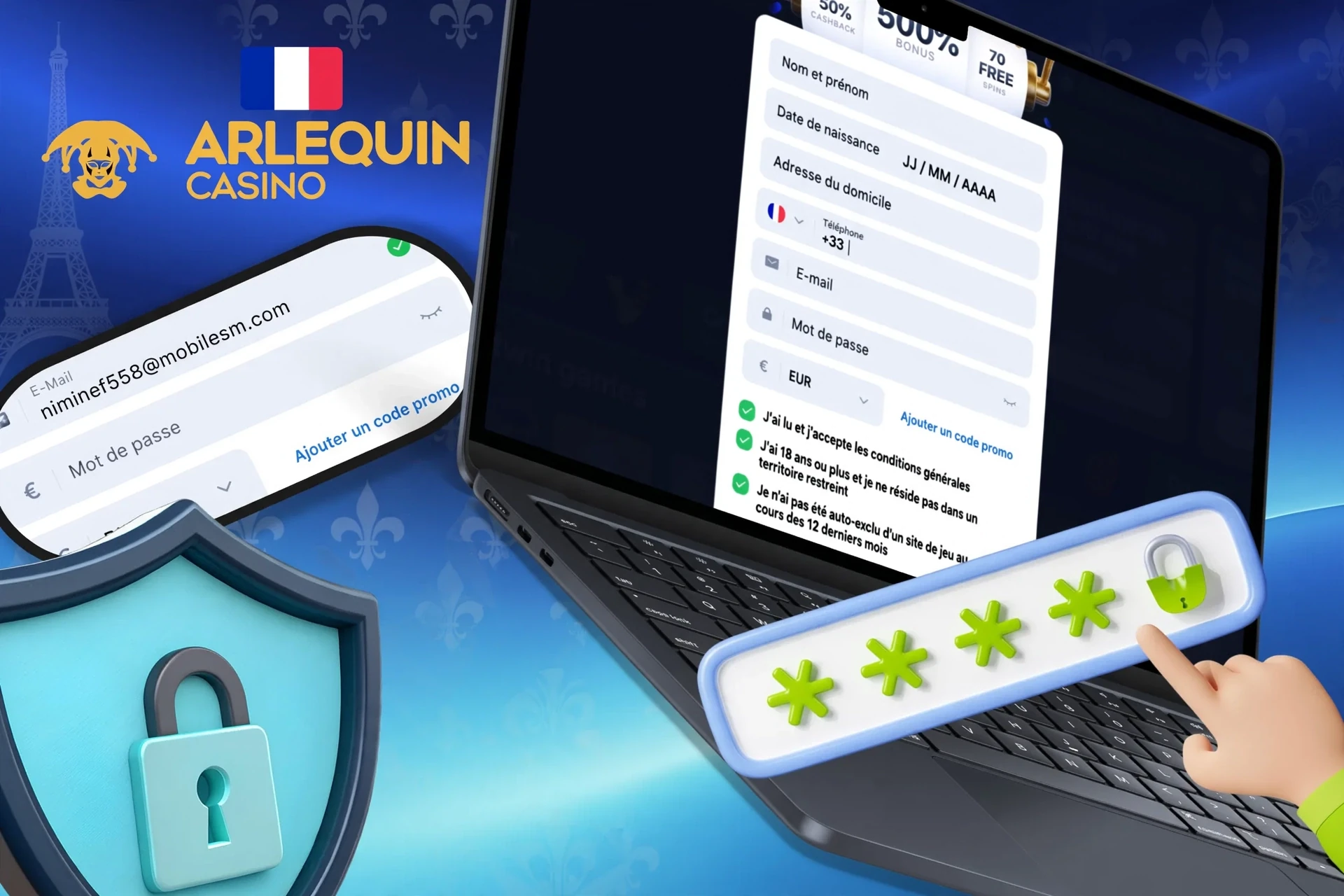 Instructions pour créer un mot de passe fort et sécurisé afin de protéger votre compte