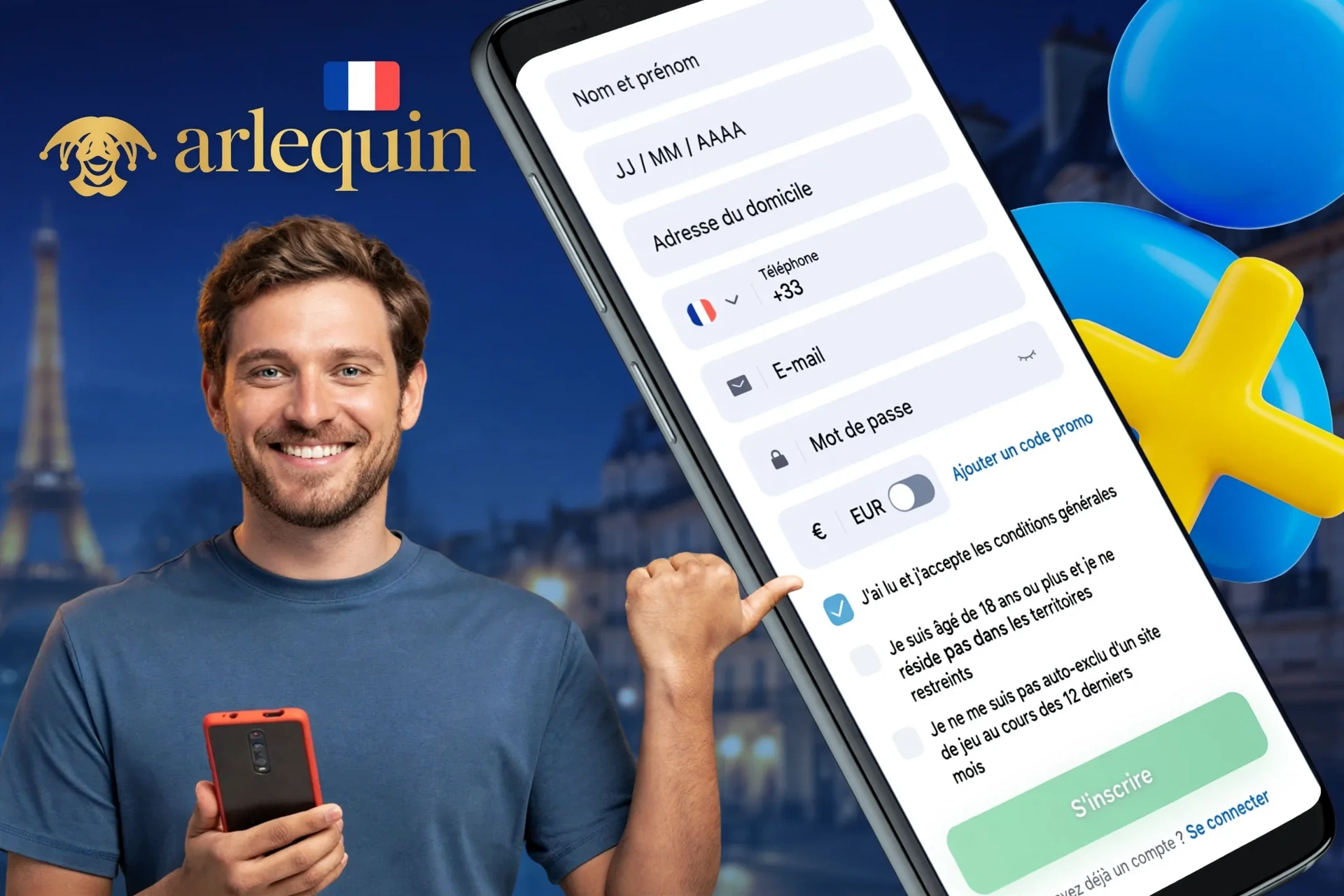 Informations sur le processus d'inscription via l'application mobile